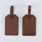 MakerFlo Laserette™ Luggage Tag Blank, Pack of 12 Engravable Leatherette Travel Bag Tag with Privacy Flap, Laser Engraving Material, Wholesale & Bulk